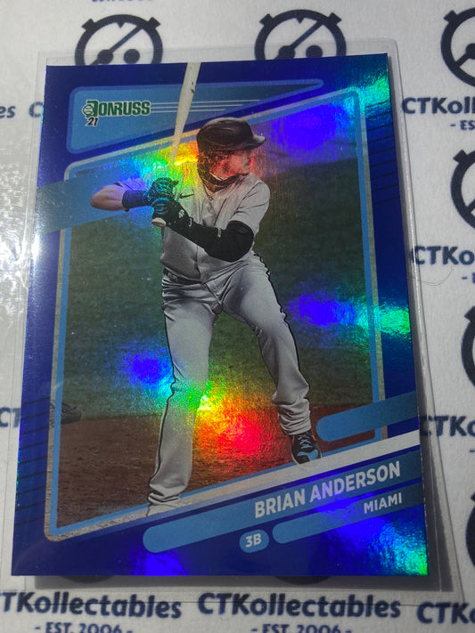 2021 Panini Donruss Baseball Brian Anderson Blue Foil #116 Miami