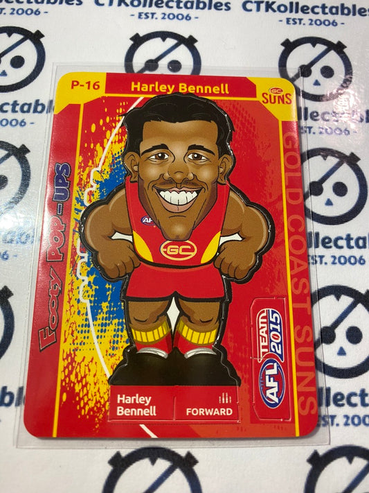 2015 AFL Teamcoach Pop-Ups #P-16 Harley Bennell Suns