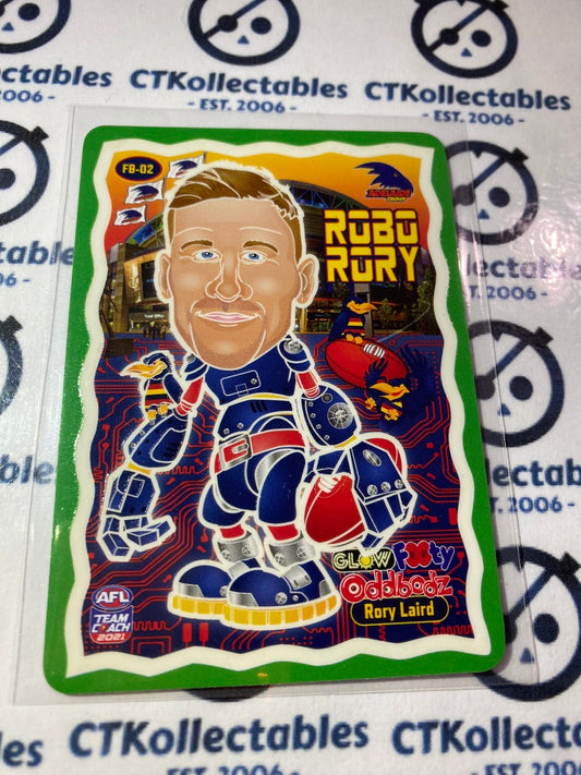 2021 AFL Teamcoach Rory Laird Glow Oddbodz FB-02 Crows