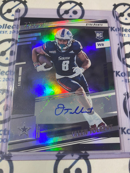 2022 NFL Panini Prestige Jalen Tolbert Rookie Auto Xtra Points #321 Cowboys