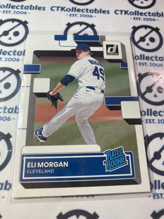 2022 Panini Donruss Baseball Rated Rookie #79 Eli Morgan Cleveland