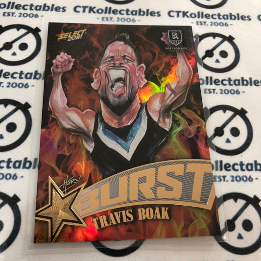 2021 AFL Footy Stars Fire Burst Travis Boak #SP49 Power