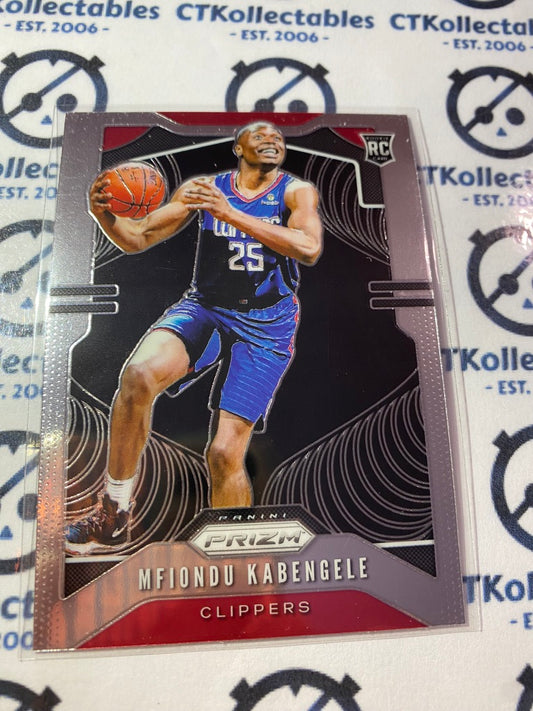 2019-20 Panini NBA Prizm Mfiondu Kabengele Rookie Card RC #271 Clippers