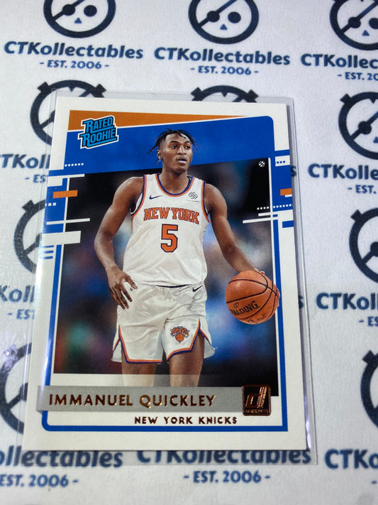 2020-21 NBA Donruss Rated Rookie Immanuel Quickley #213 Knicks