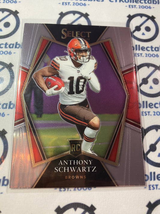 2021 NFL Panini Select Anthony Schwartz Premier Level Rookie RC #170 Browns