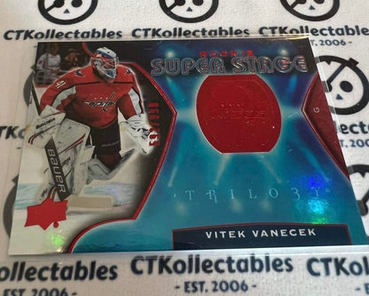 2020-21 Upper Deck Trilogy Vitek Vanecek Rookie Super Stage Red #592/999