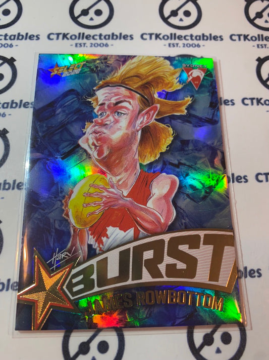 2022 AFL Footy Stars Starburst Ice - James Rowbottom SBi64