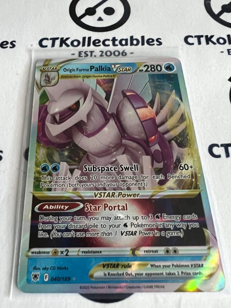 Origin Forme Palkia Vstar #040/189 2022 Sword & Shield Astral Radiance Pokemon Card