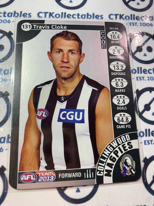 2013 AFL Teamcoach Silver Code Card - #131 Travis Cloke