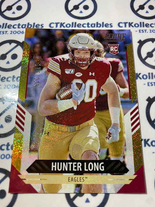 2021 NFL Panini Score Hunter Long #186/225 Gold Glitter #388 Titans