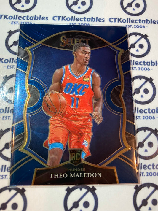 2020-21 Panini NBA Select Theo Maledon Blue RC Concourse #94 Thunder