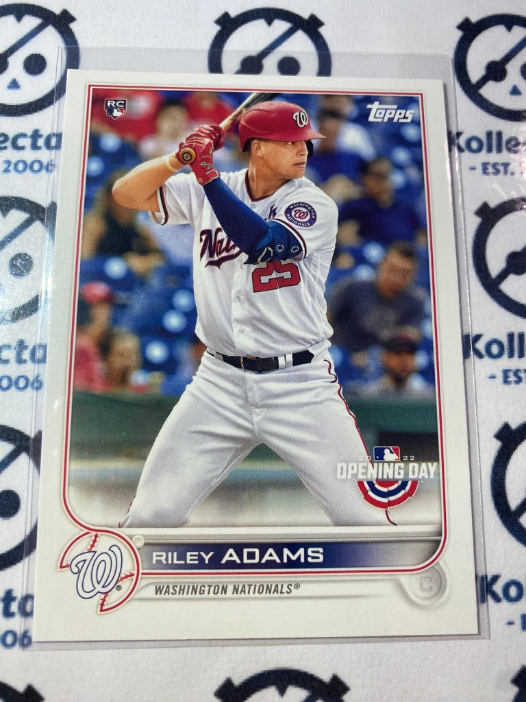 2022 Topps Opening Day Baseball Riley Adams Rookie card RC #83 Nationals
