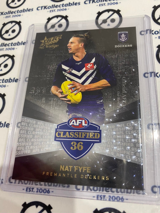 2022 AFL Footy Stars Prestige Nat Fyfe Classified Midnight #50/60 Dcokers