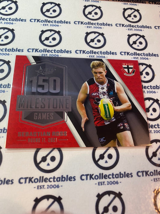 2022 AFL Footy Stars Milestone 150 games - Sebastian Ross MG74