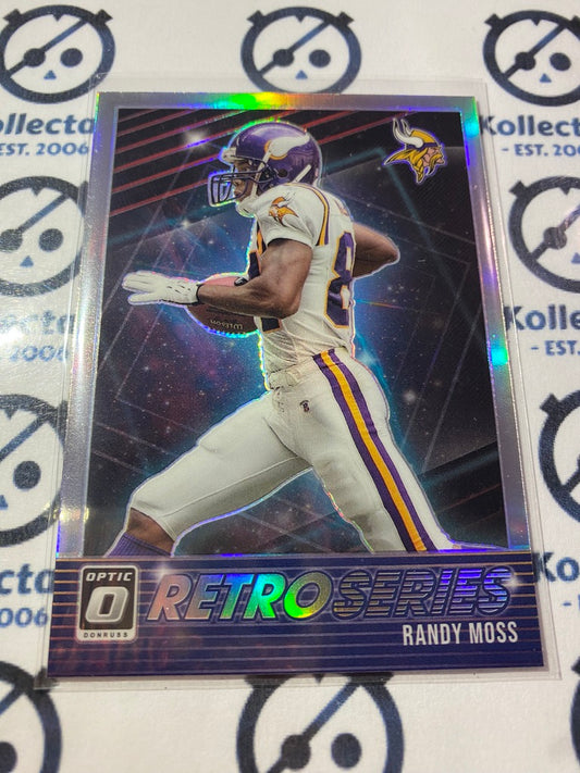 2021 NFL Donruss Optic Randy Moss Retro Series Silver Prizm #RS-RM Vikings