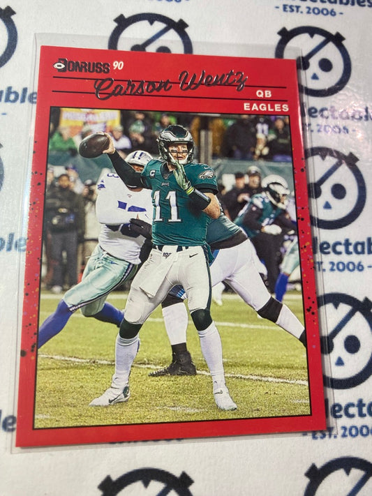 2020 Panini NFL Donruss Carson Wentz '90 Retro #R90-CW Eagles