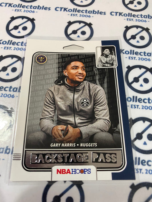 2019-20 NBA Hoops Backstage Pass Gary Harris #10 Nuggets