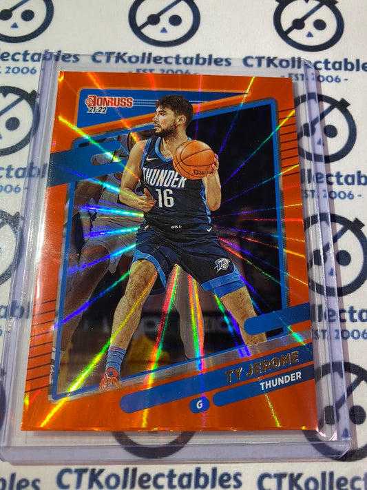 2021-22 NBA Donruss Orange Laser Ty Jerome #117 OKC