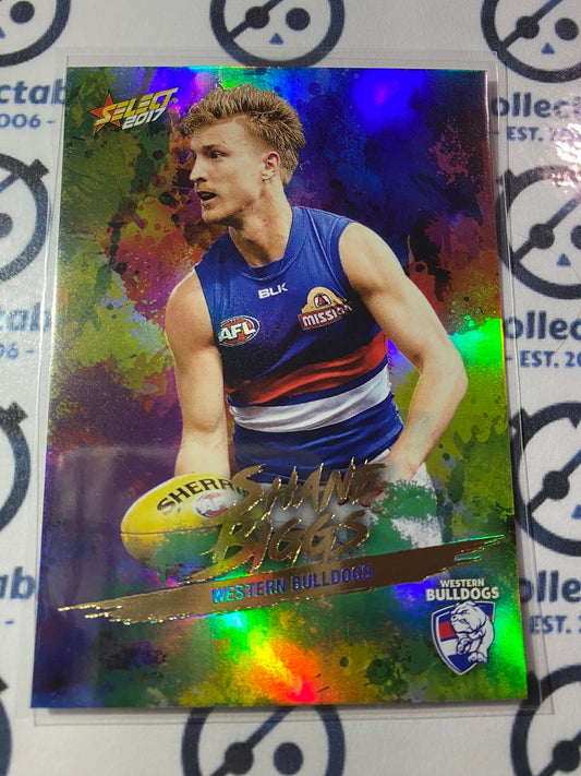 2017 AFL Select Footy Stars Holofoil - #HF154 Shane Biggs Bulldogs