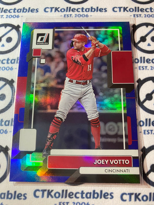 2022 Panini Donruss Baseball Joey Votto Blue Foil #125 Cincinnati