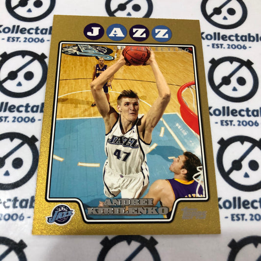 2008-09 Topps Gold Andrei Kirilenko #1004/2008 Jazz
