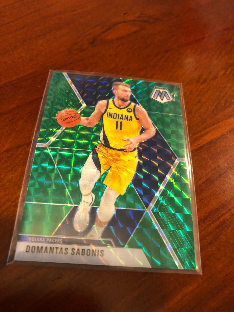 Domantas Sabonis Mosaic green Prizm #155 2019-20 NBA Mosaic