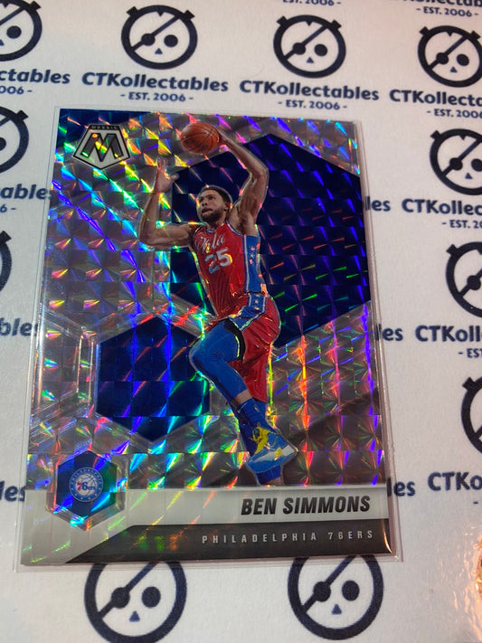 2020-21 NBA Mosaic Silver Prizm mosaic Ben Simmons #53 76ers