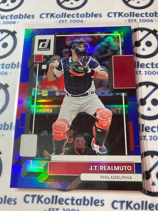 2022 Panini Donruss Baseball J.T Relmuto Blue Foil #95 Philadelphia