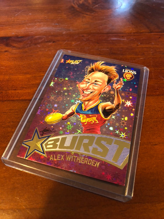 2019 footy stars Alex Witherden Starburst Caricature SBTC8