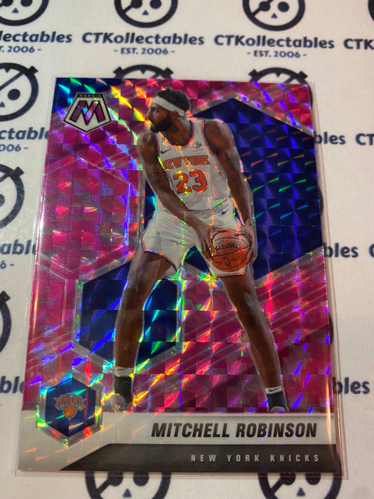 2020-21 NBA Mosaic Pink Prizm Mitchell Robinson #178 Knicks