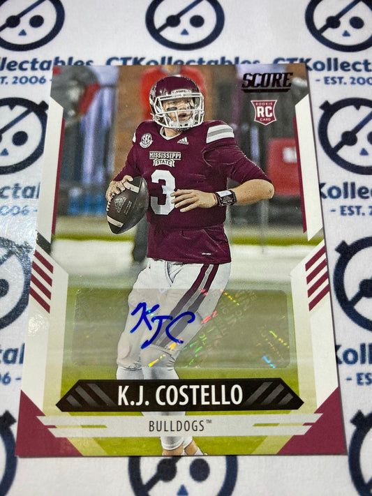 2021 NFL Panini Score K.J Costello rookie auto #391 Chargers