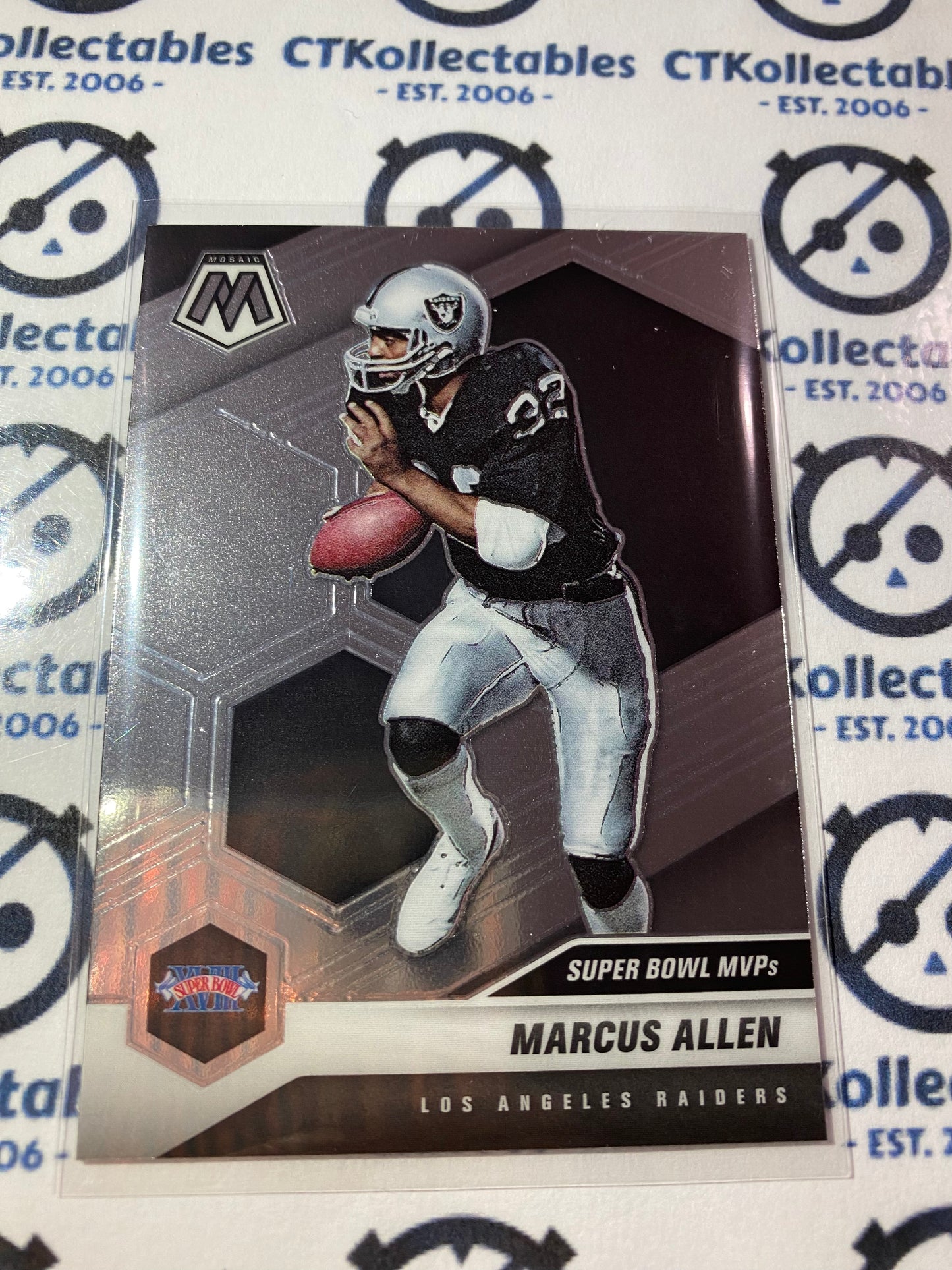 2021 Panini NFL Mosaic Marcus Allen Super bowl MVP's #298 Raiders