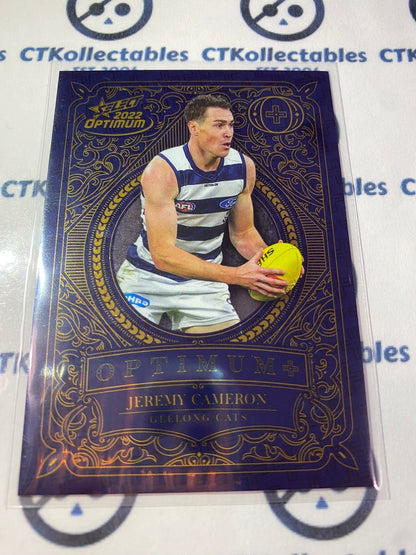 2022 AFL Optimum Jeremy Cameron Optimum Plus #034/450 Cats OP58