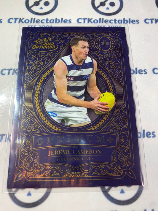 2022 AFL Optimum Jeremy Cameron Optimum Plus #034/450 Cats OP58