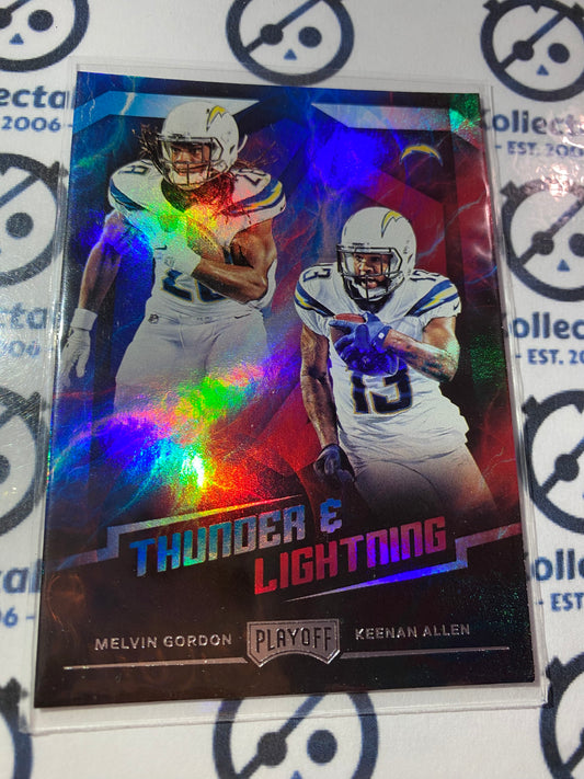 2018 NFL Panini Playoff Melvin/Allen Thunder & Lightning #6 Chargers