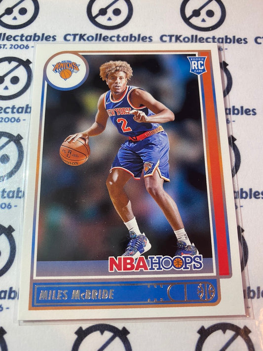 2021 Panini NBA HOOPS Rookie Card Miles McBride #232 Knicks