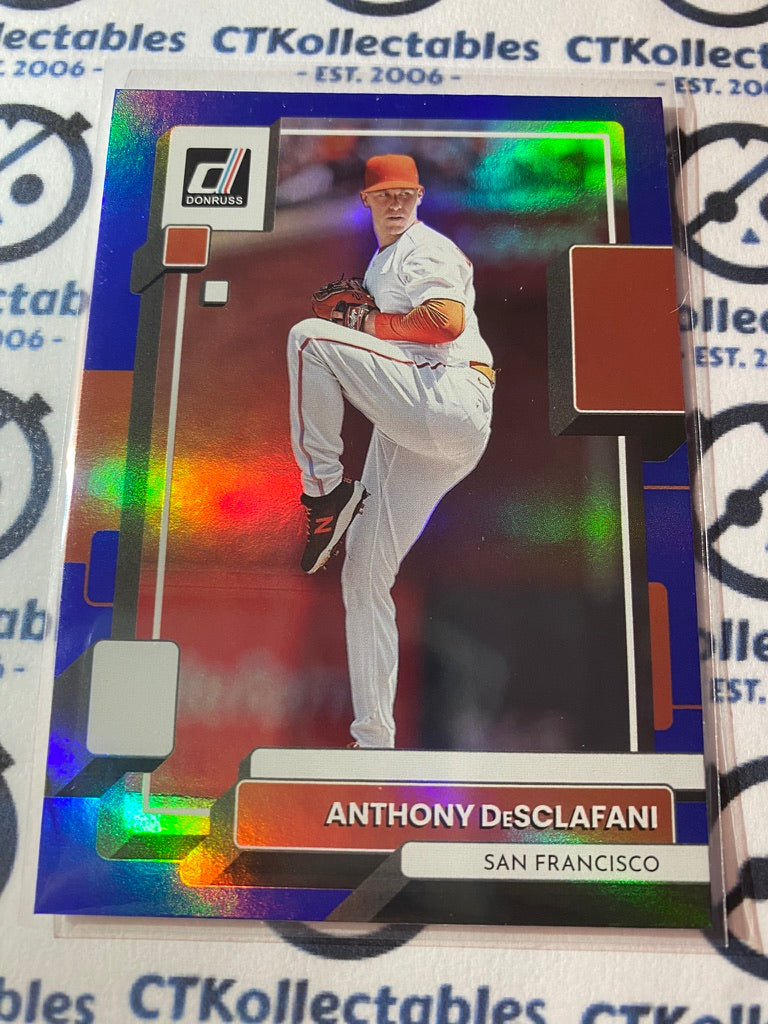 2022 Panini Donruss Baseball Anthony DeSclafani Blue Foil #83 San Francisco