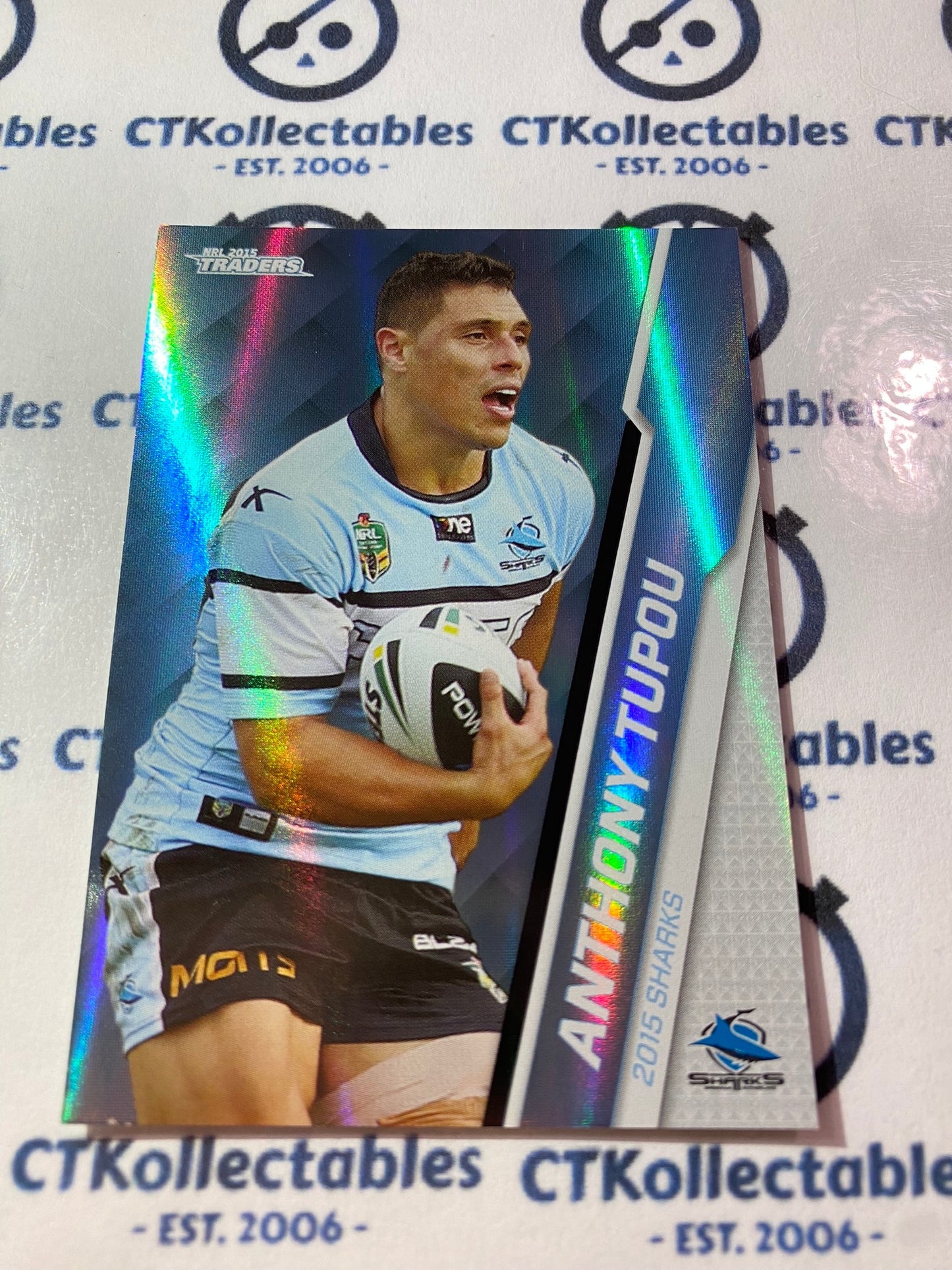 2015 NRL Traders Silver Parallel #P99 Anthony Tupou Sharks