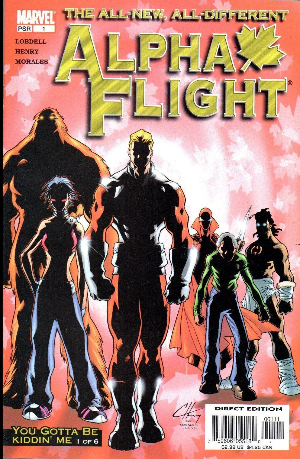 THE ALL NEW ALL DIFFERENT ALPHA FLIGHT # 1  FIRST ISSUE MARVEL   COMIC BOOK 2004