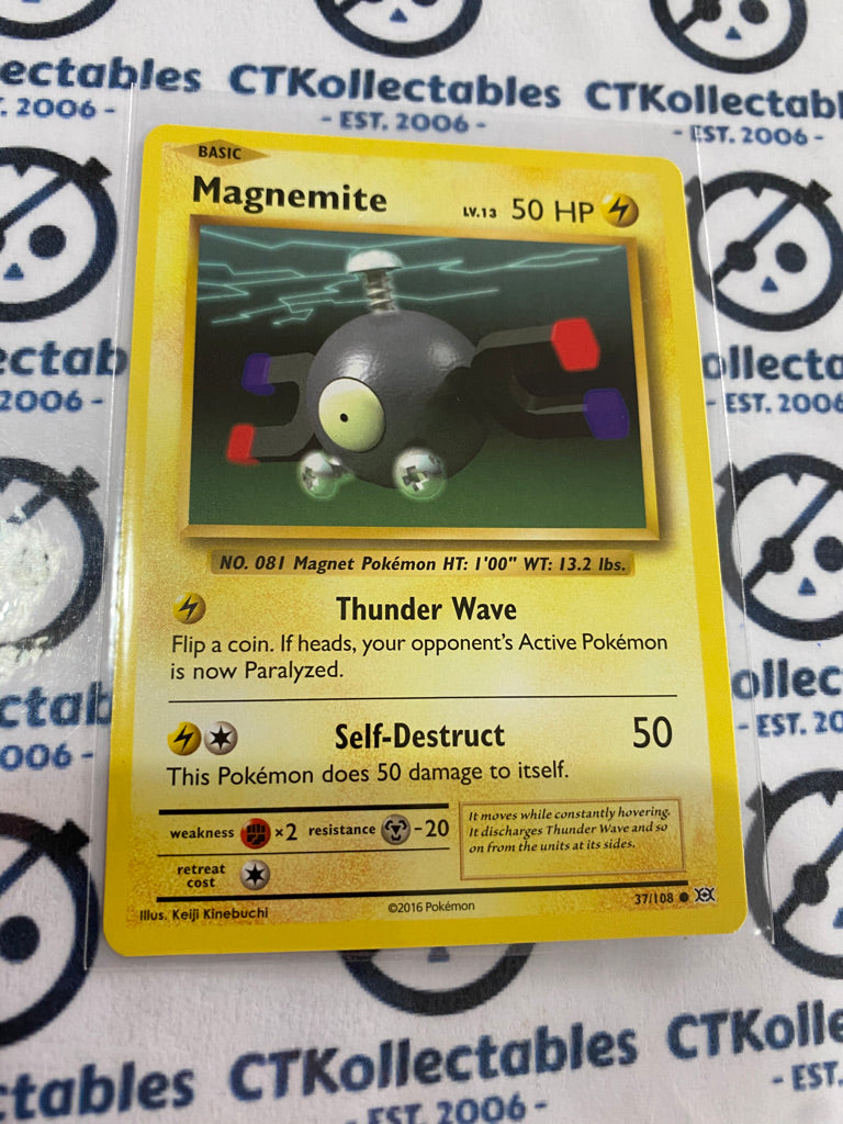 Magnemite #37/108 Base Pokémon Card XY EVOLUTIONS