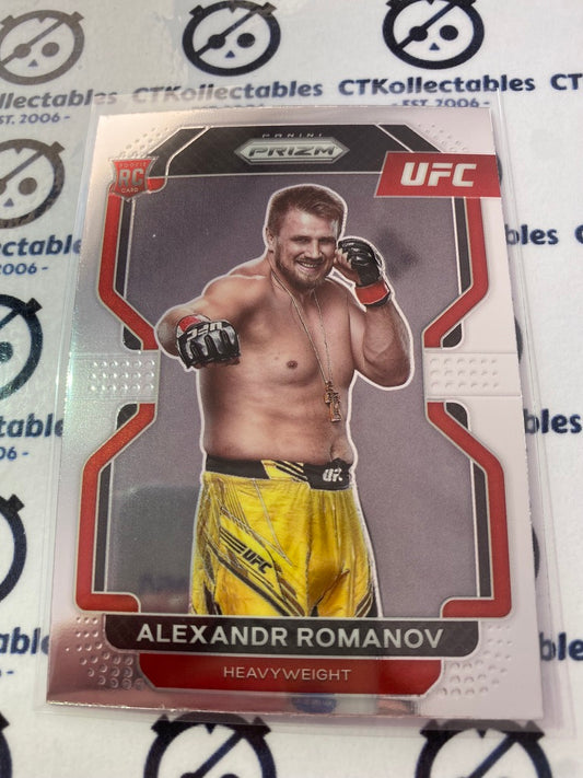 2022 UFC Panini Prizm Alexandr Romanov RC rookie #137 Heavyweight