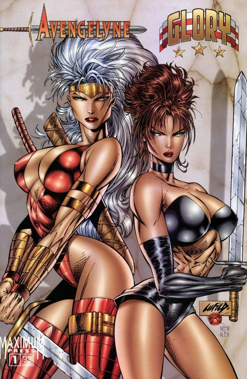 AVENGELYNE GLORY # 1  MAXIMUM COMIC BOOK 1995