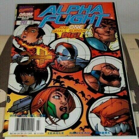 ALPHA FLIGHT # 12 WRAP AROUND COVER MARVEL  VF COMIC BOOK