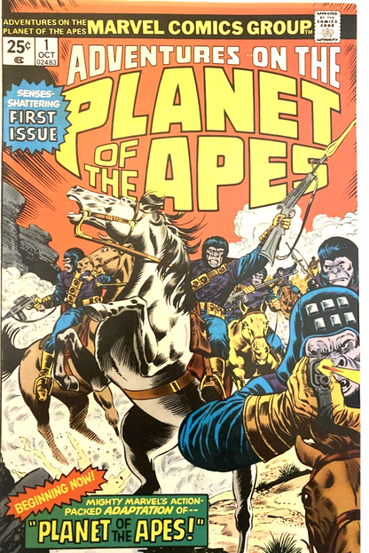 ADVENTURES ON THE PLANT OF THE APES # 1  FIRST ISSUE MARVEL COMICS  COMIC BOOK 1975
