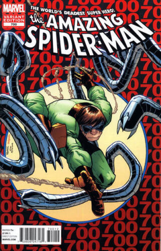 THE AMAZING  SPIDER-MAN  # 700 VARIANT EDITION DOCTOR OCTOPUS  HOMAGE  SPIDER-MAN 300 COVER MARVEL COMIC BOOK 2013