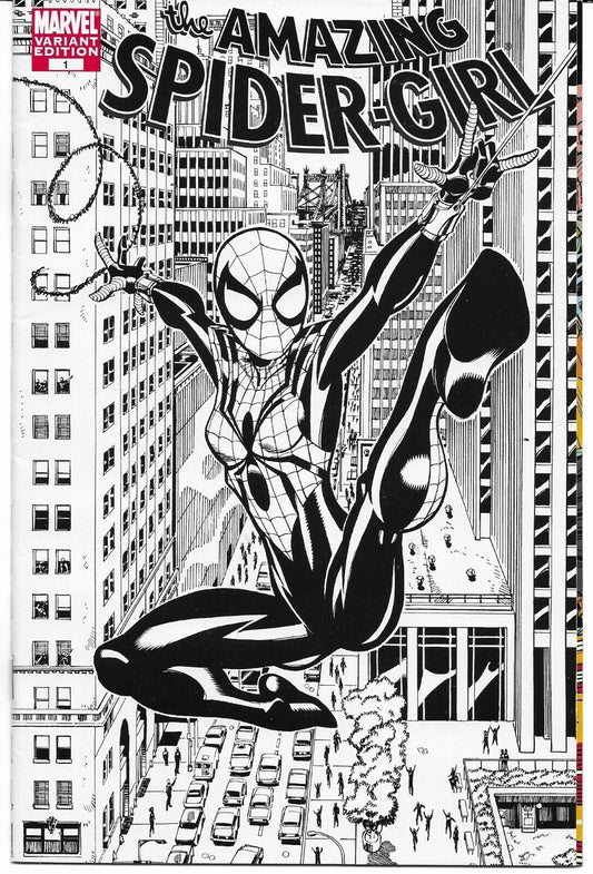 THE AMAZING SPIDER-GIRL # 1 SKETCH VARIANT COVER MARVEL COMICS NM COMIC BOOK 2006