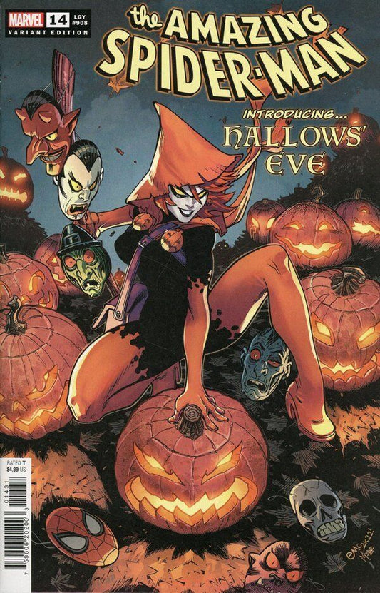 THE AMAZING  SPIDER-MAN  # 14 VARIANT EDITION 1ST APP HALLOWS' EVE  MARVEL COMIC BOOK 2022