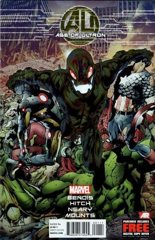 AGE OF ULTRON BOOK ONE FOIL VARIANT EDITION  MARVEL COMIC BOOK 2013