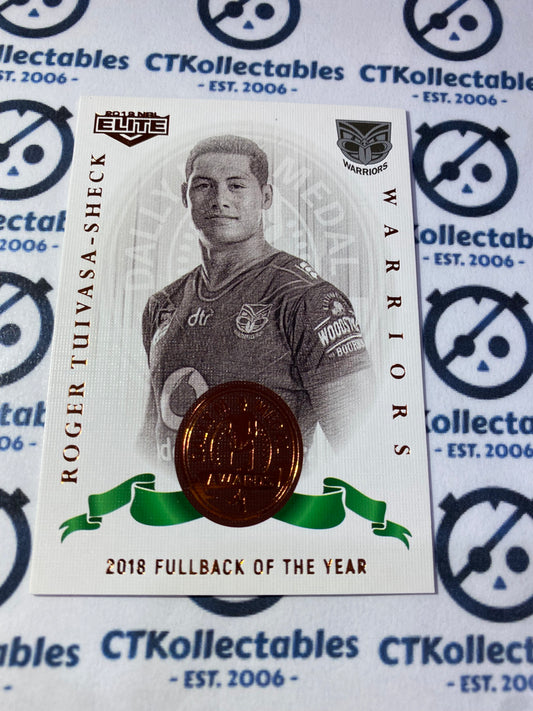 2019 NRL Elite DalyM Roger Tuivasa-Sheck DM02/18 Warriors