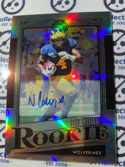 2021 NFL Legacy Premium Rookie Nico Collins Silver Prizm RC #160 Texans